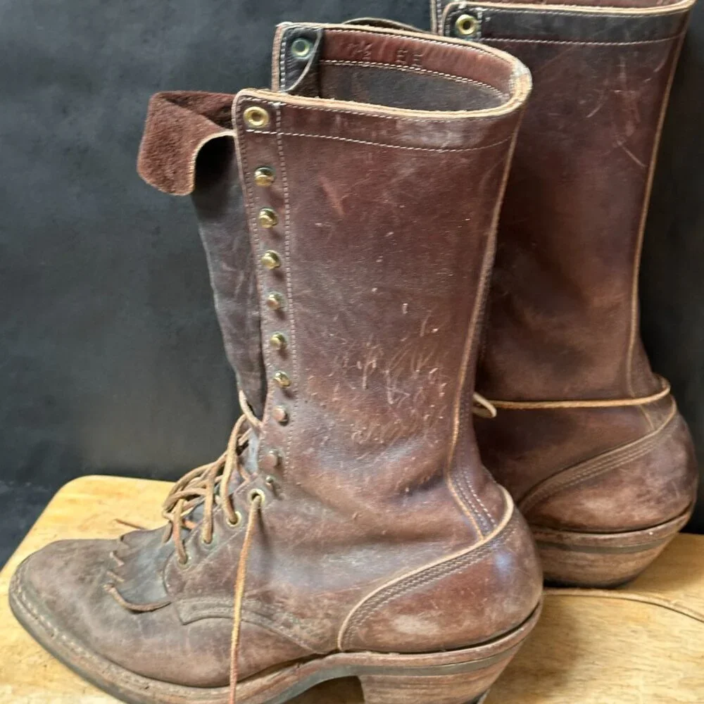 Justin Boots Vintage Granny Roper boot Size 10 - Picture 15 of 15
